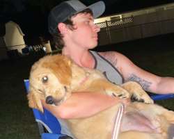 The star has adopted a dog whom he calls as Chips.